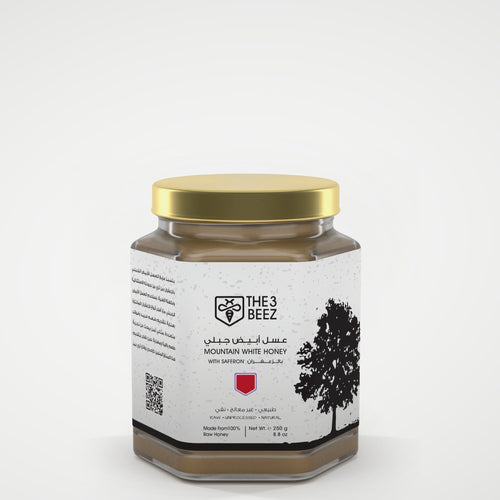White Mountain Honey with Saffron - 250 g - The3Beez
