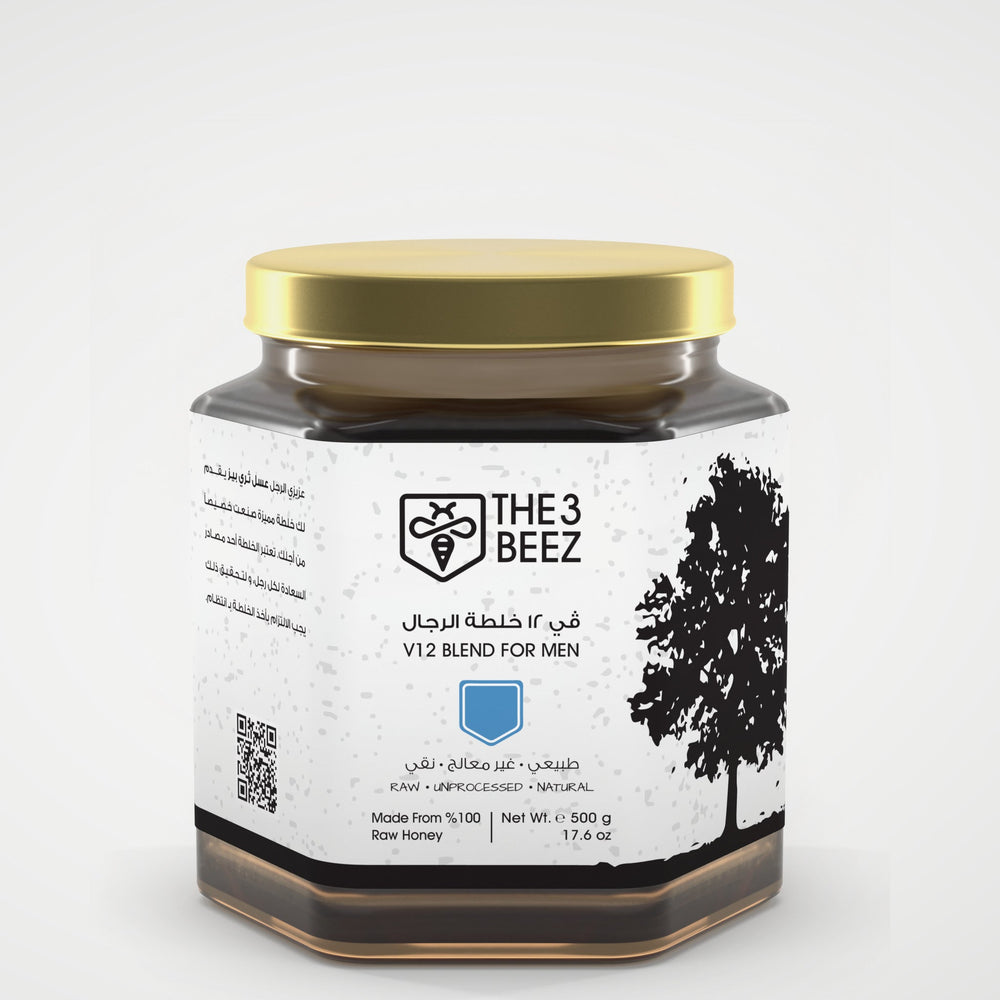 V12 Men's Blend Honey - 500 g - The3Beez