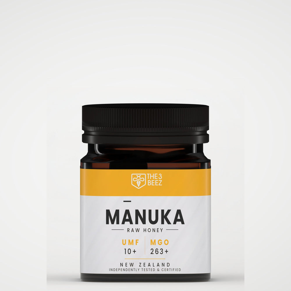 Certified Manuka Honey - UMF +10 - MGO +263 - 250 g - The3Beez
