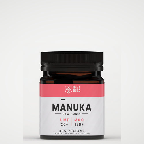Certified Manuka Honey - UMF +20 - MGO +829 - 250 g - The3Beez