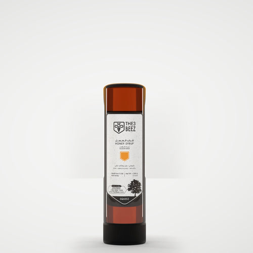 Honey Syrup with Blossom Water - 500 g - Squeeze Bottle - The3Beez