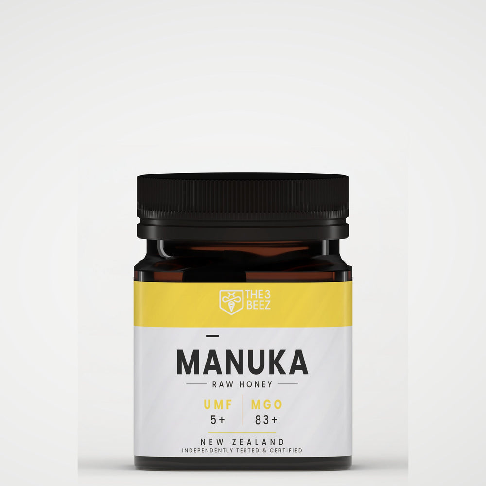 Certified Manuka Honey - UMF 5+ - MGO 83+ - 250 g - The3Beez